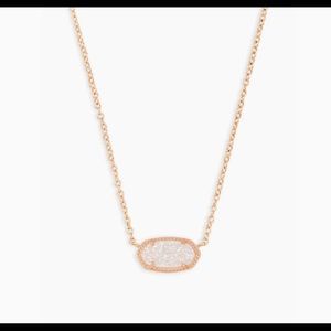 Kendra Scott Elisa Rose Gold Pendant Necklace
In Iridescent Drusy